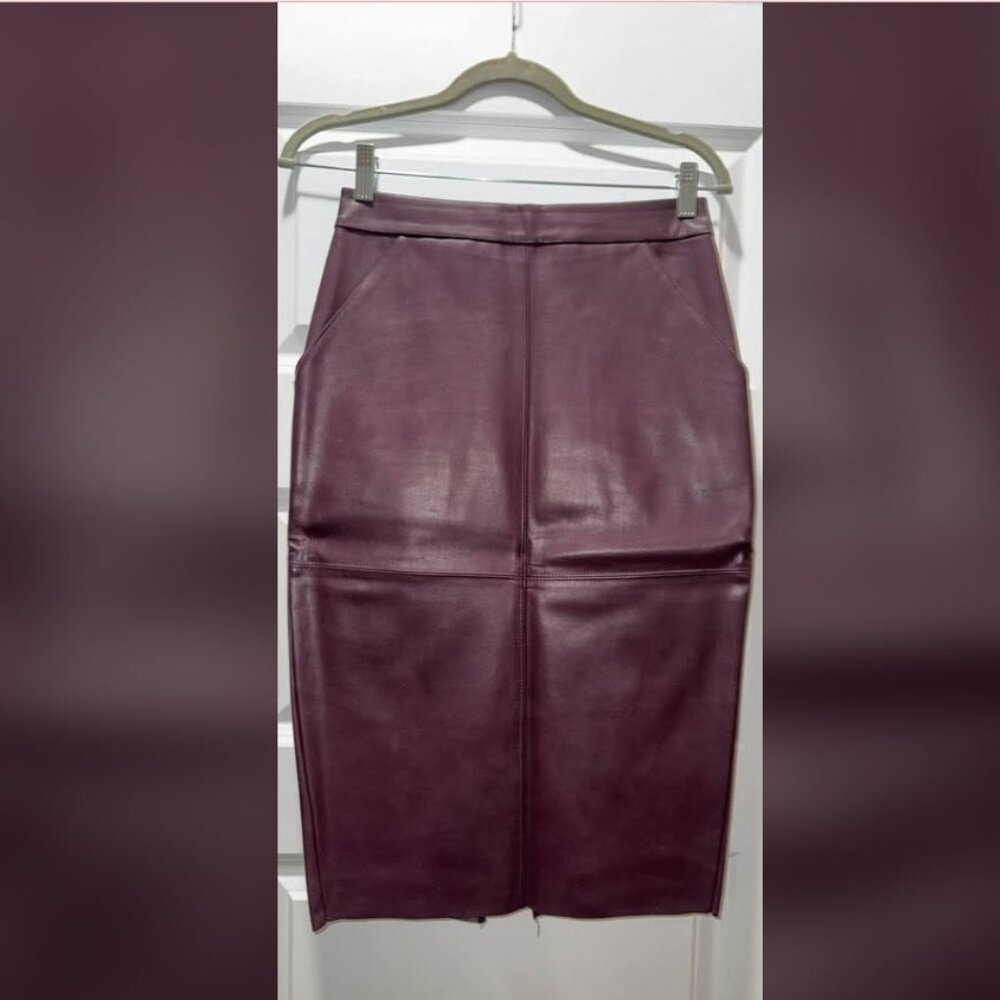 Express Faux Leather Pencil Skirt